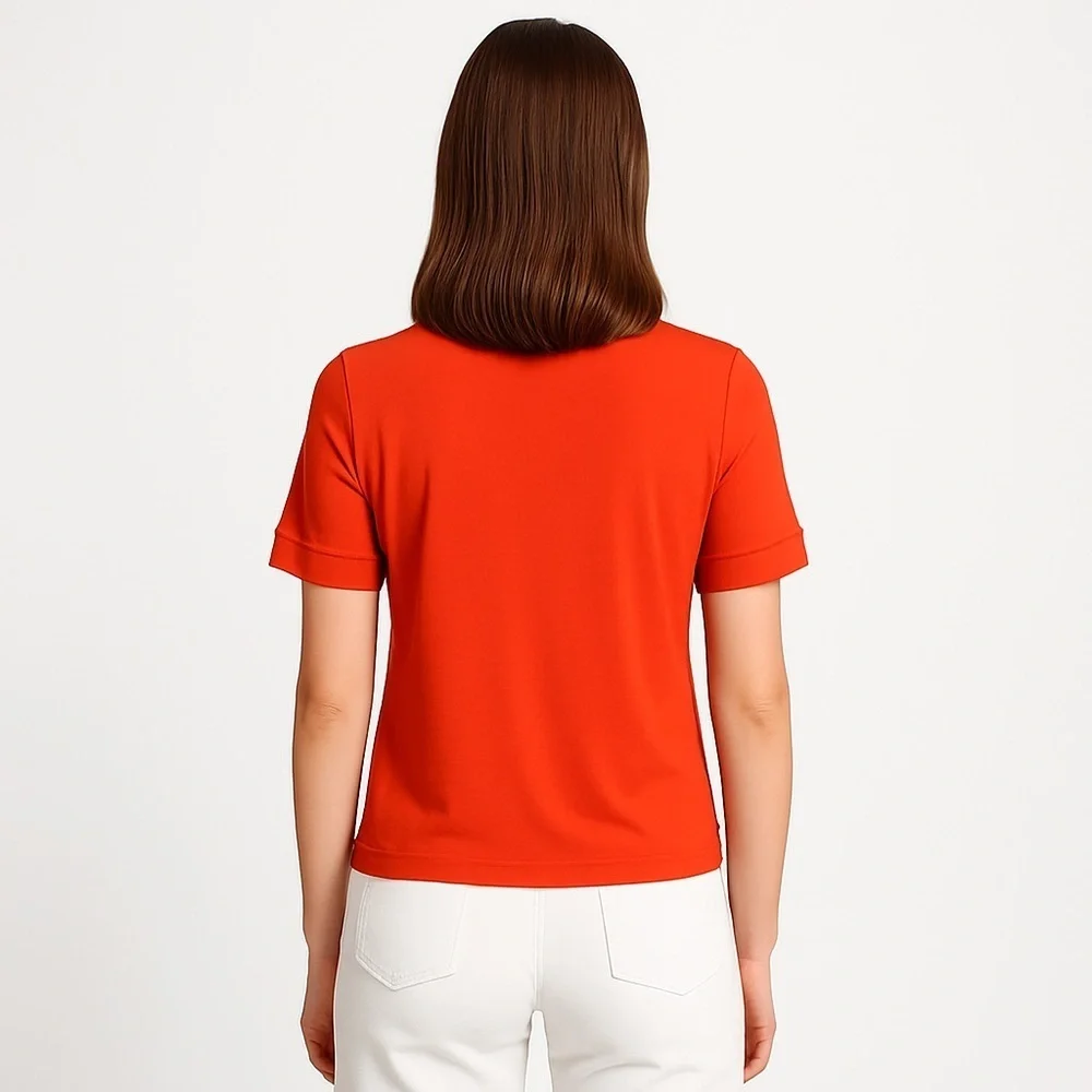 FOREVER 21 Adorable Orange/Red T-Shirt Size Small - Picture 2 of 10